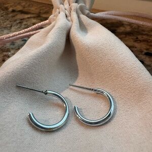 Silver hoops